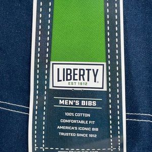 Liberty Overalls Mens 46x28 Blue Denim Bib Overalls